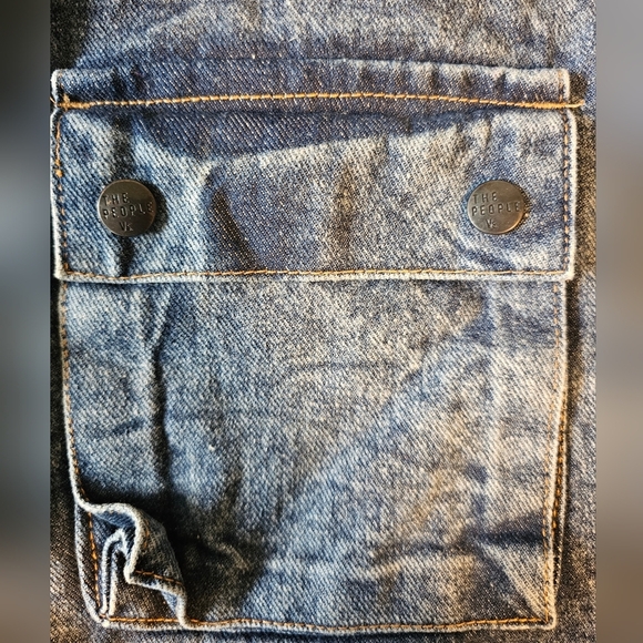 THE PEOPLE Vs. Women's Denim Wrap Mini Skirt with Pockets, Vintage Blue, XS NWOT - Picture 10 of 15